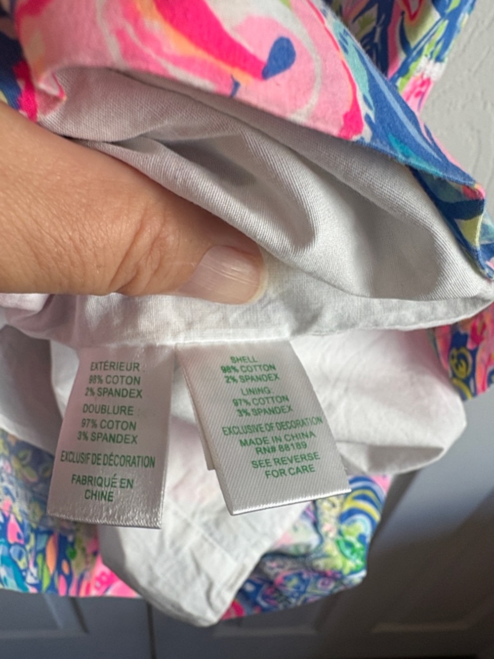 Lilly Pulitzer Neon Paisley Short-Sleeve Shift Dress - Pink, Blue, Green - Picture 8 of 8